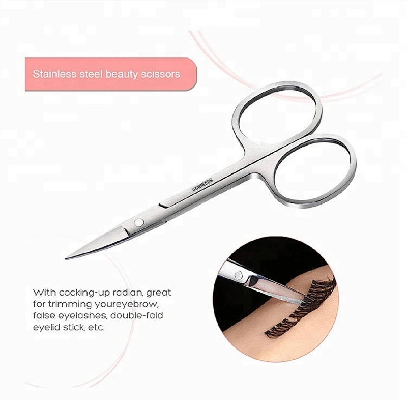 Stainless Steel Fake Eyelash Beauty Nail Manicure Eyebrow Scissors Tools