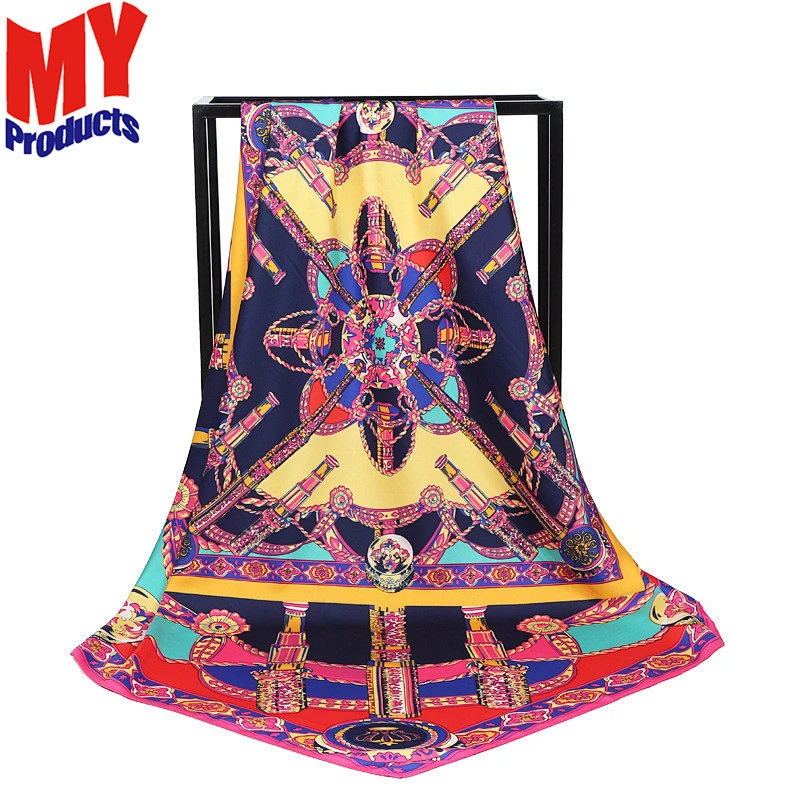 Dragonfly design silk scarf linen square scarf horse scarf