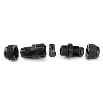 Nylon 2 pin Outdoor Cable Electrical IP68 Waterproof Connector