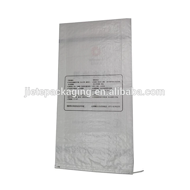 Video, laminated and printed white pp woven bag for packing chemical 25kg made in China