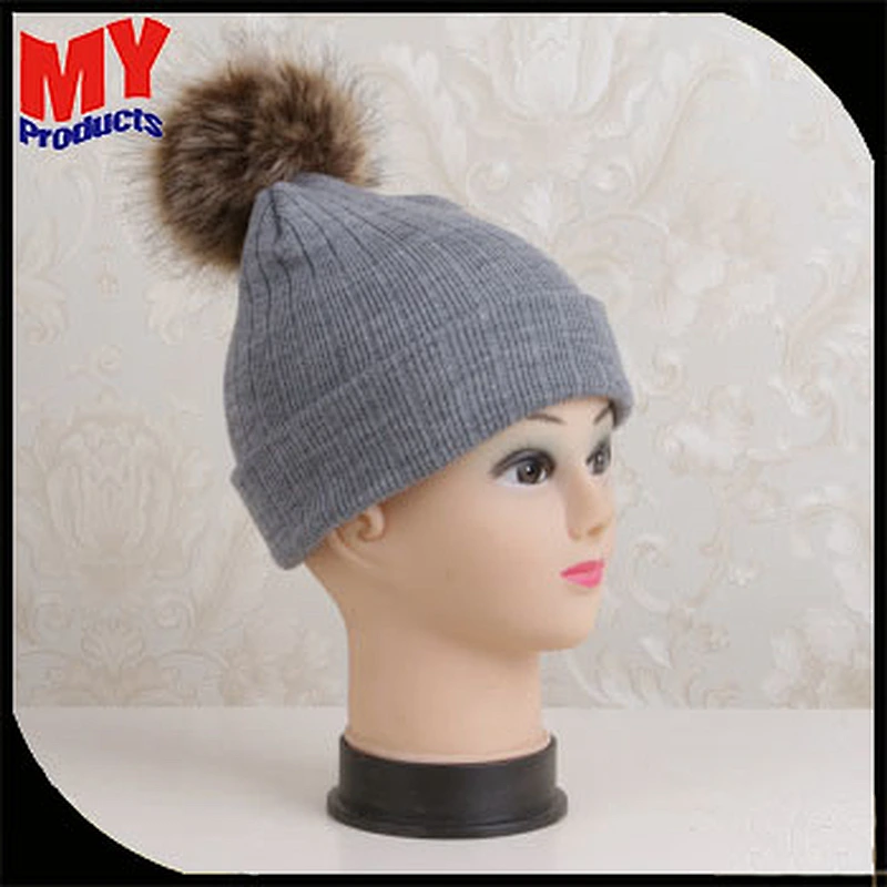 Newest winter fashion adult men's knitted cheap hats