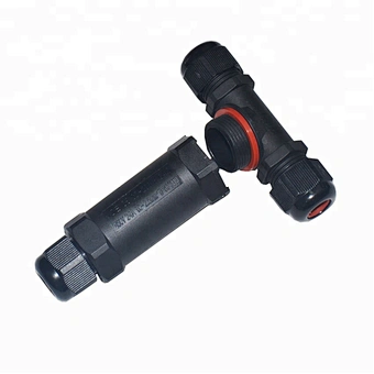 IP67 3pin T type cable splitter waterproof  m20 connector