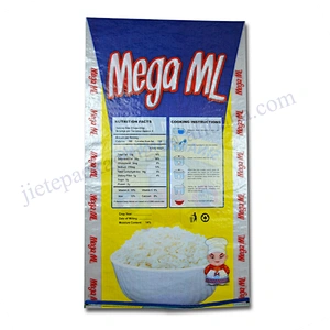Philippines paddy sack 50kg design printing plastic basmati rice packaging bag