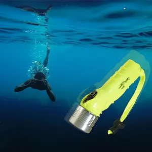 30 METERS PROFESSIONAL DIVING PLASTIC LED FLASHLIGHT TORCH AA BATTERY 2018 HOT SALE 120 LUMENS