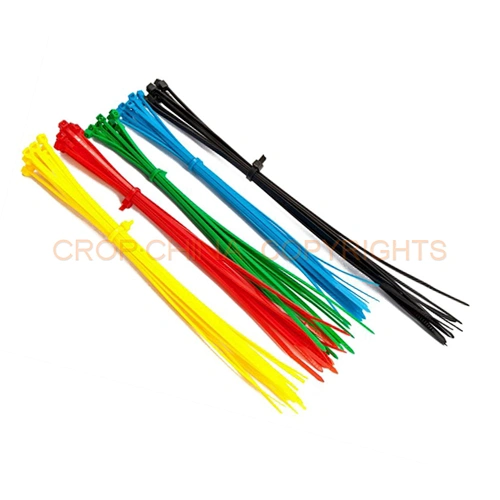 Tous les types de colliers de serrage en nylon en plastique coloré en nylon attachent des colliers de câble en acier inoxydable