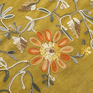 2019 New style hand embroidery scarf design women embroidered scarf