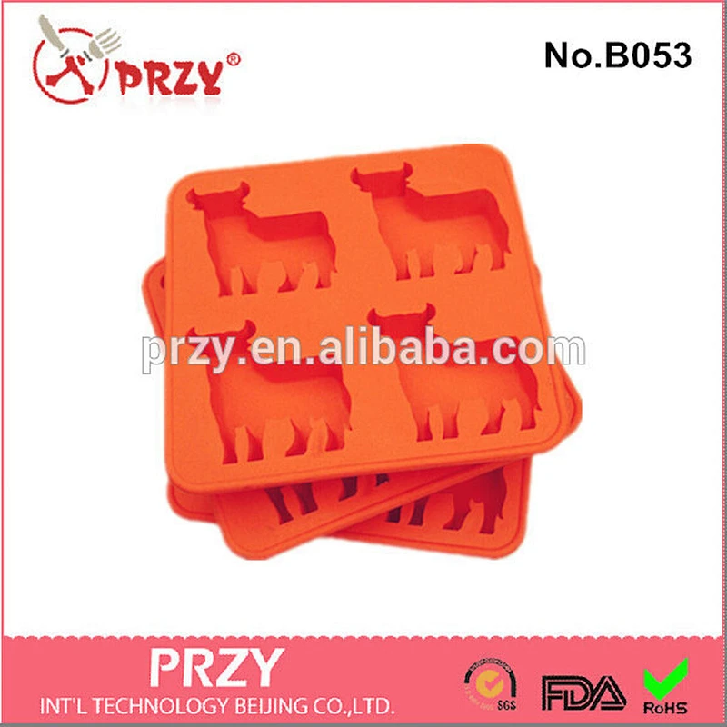 animal shape silicone ice mold / silicone ice pop mold