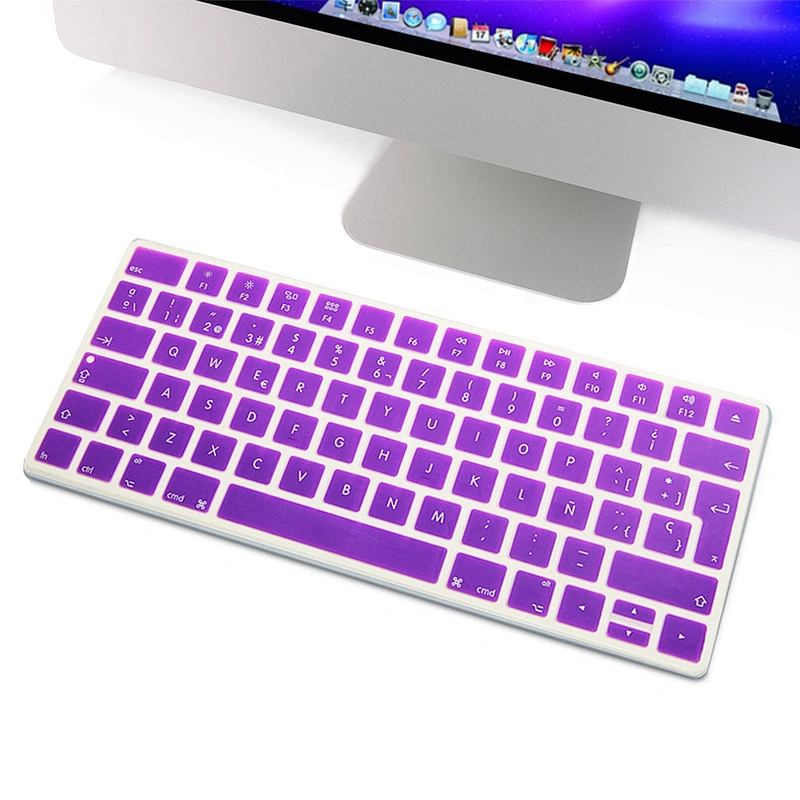 Bluetooth spanish keyboard cover Silicone Laptop Keyboard Protective Film For Magic Keyboard MLA22LLB/A European Version