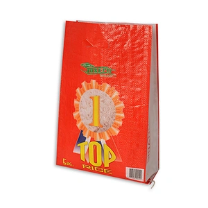 High quality red printing rice bags 25kg,rice packing bag for sale