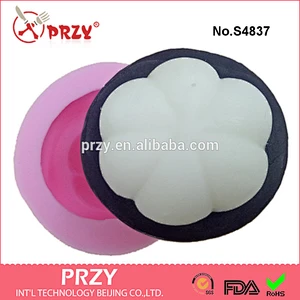 S4837 Mangosteen shape soap mould fruit silicone soap mold candle mold 3D chocolate mold