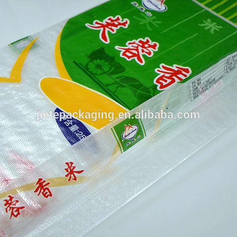 Accept custom order laminatd and gravure printing PP woven new bag for flour, sugar, rice 25kg