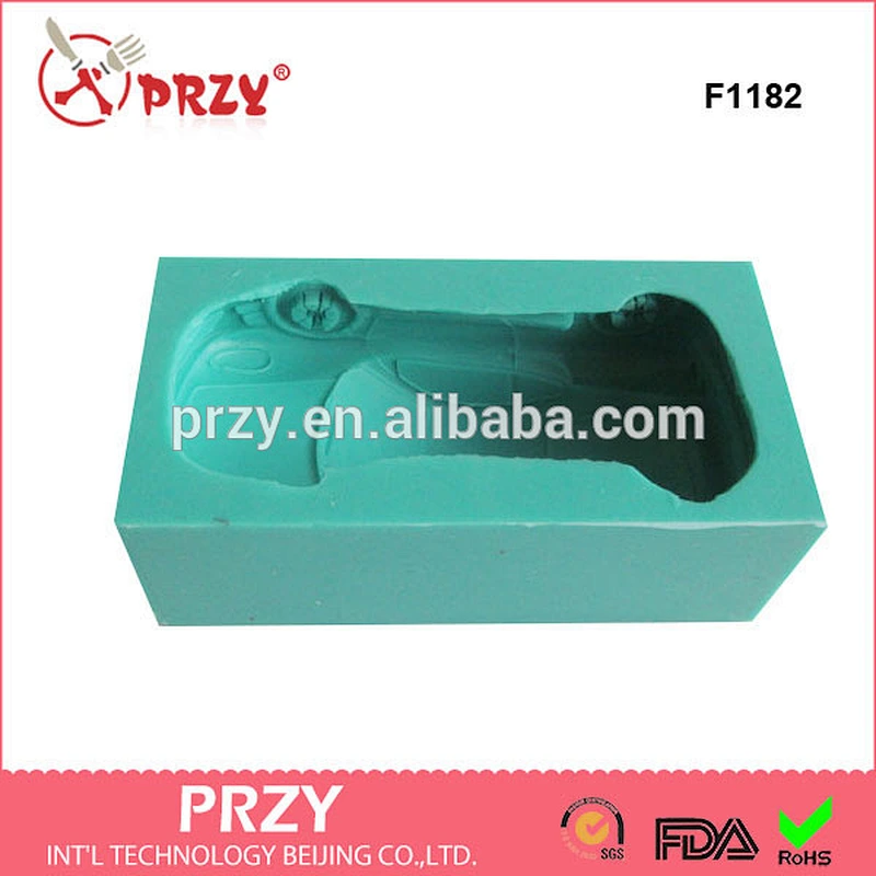 F1182 car shape fondant silicone mold car cake decoration silicone mold car silicone mold