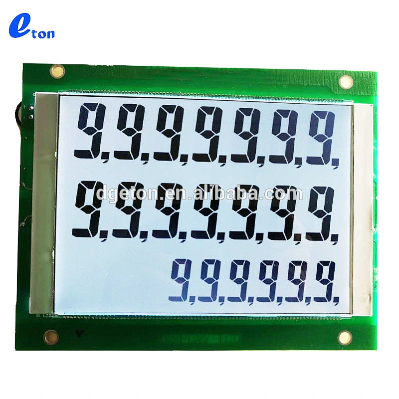 custom size segment 776 LCD screen display for fuel dispenser
