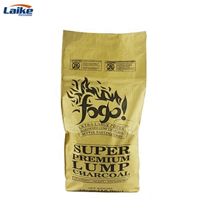 Heavy duty activated charcoal kraft paper bag  laminated with pp woven 15kg 16kg