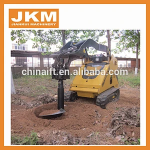 China mini skid steer loader with standard bucket ,trencher and hammer attachments for sale