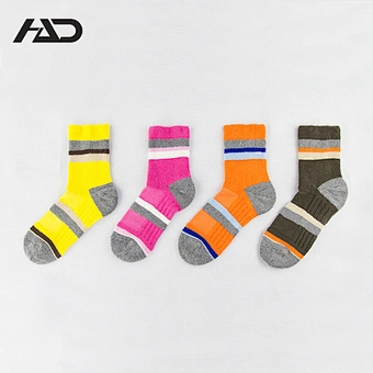 cotton terry colourful sport socks