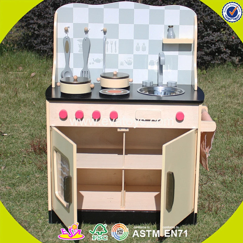 wholesale role play funny wooden toy stove for children W10C170