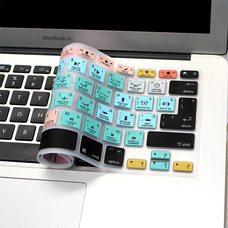 Amazon Hot Selling Avid Pro Tools Silicone Keyboard Custom Russian Laptop Keyboard Skins For mac book pro laptop computer