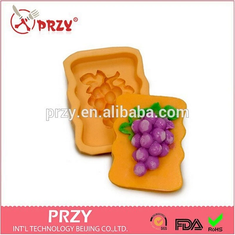 DIY handmade stamp grape silicone molds for soap making