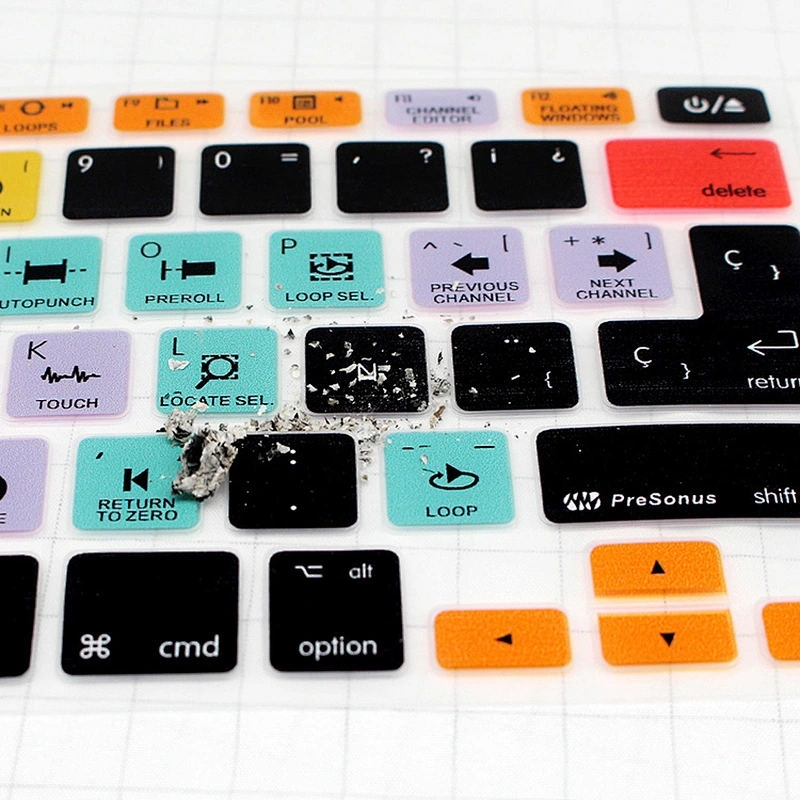 OEM Products studio one hotkeys keyboard skin Hot key Dust-proof Spanish Laptop Keyboard Custom Skins For Mac Book Pro 13
