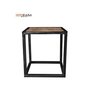 Solid wood industrial furniture living roon stool