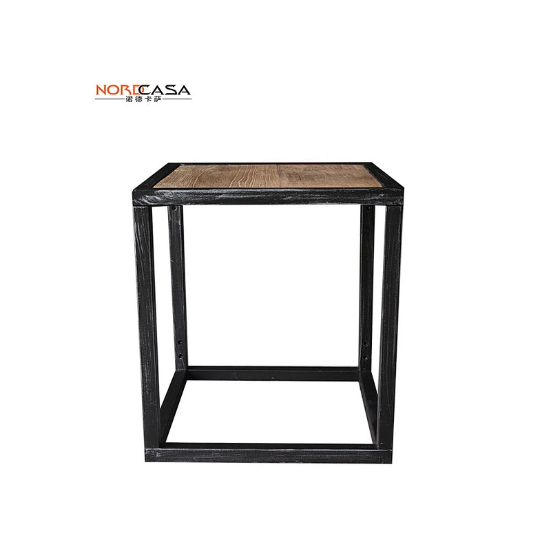 Solid wood industrial furniture living roon stool