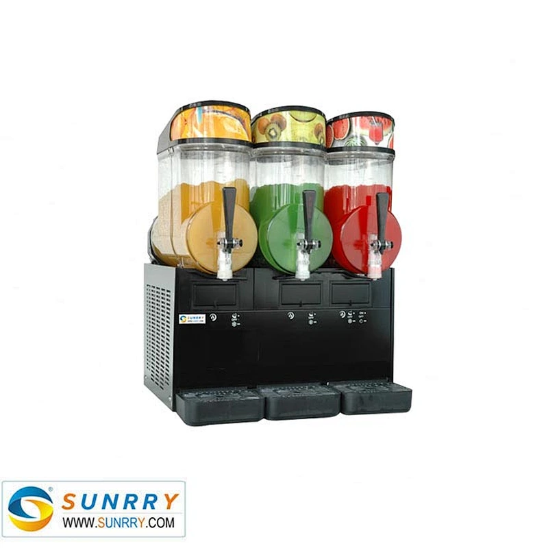 3 bowl smoothie industrial granita slush vending machine