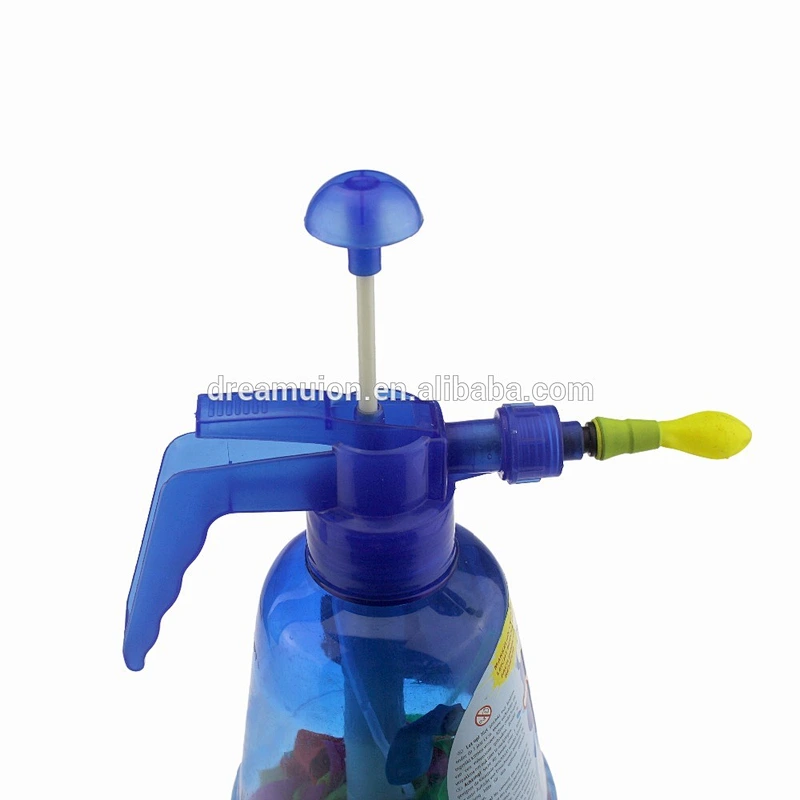 Water Balloon Pump with 300 Balloons Air or Water Bomb outdoor Garden Fun Kids Games