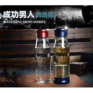 crystal glass Rider glass With cover seal creative portable car cup of hot tea cup
