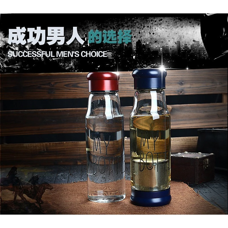 crystal glass Rider glass With cover seal creative portable car cup of hot tea cup