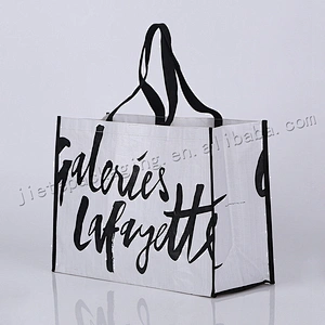 New Design Foldable And Reusable Bopp Laminated Pp Woven Tote Shopping Bag For Clothes,Shoes,Market