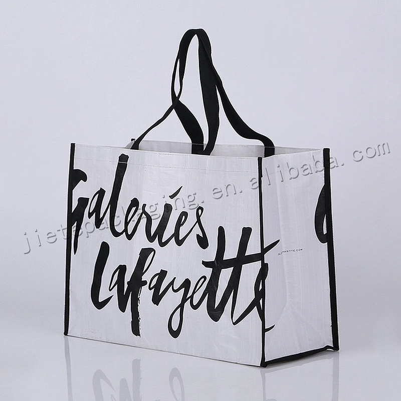 New Design Foldable And Reusable Bopp Laminated Pp Woven Tote Shopping Bag For Clothes,Shoes,Market