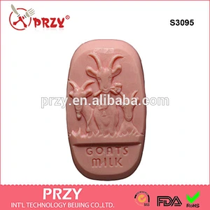 S3095 goat eco-friendly material handmade durable Silicone soap molds,goat silicone soap mold