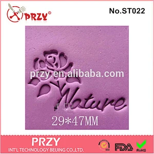 ST022 PRZY handmade diy natural rose shape soap stamp