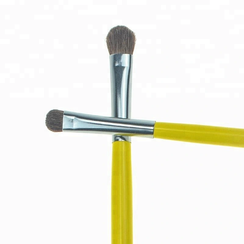 Makeup brush set private label 7PCS Yellow High quality HOT Sell soft Synthetic fiber makeup brush set