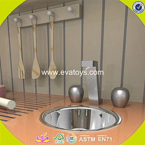 2018 New design pink wooden girls kitchen toys lovely wooden girls kitchen toys best wooden girls kitchen toys W10C268