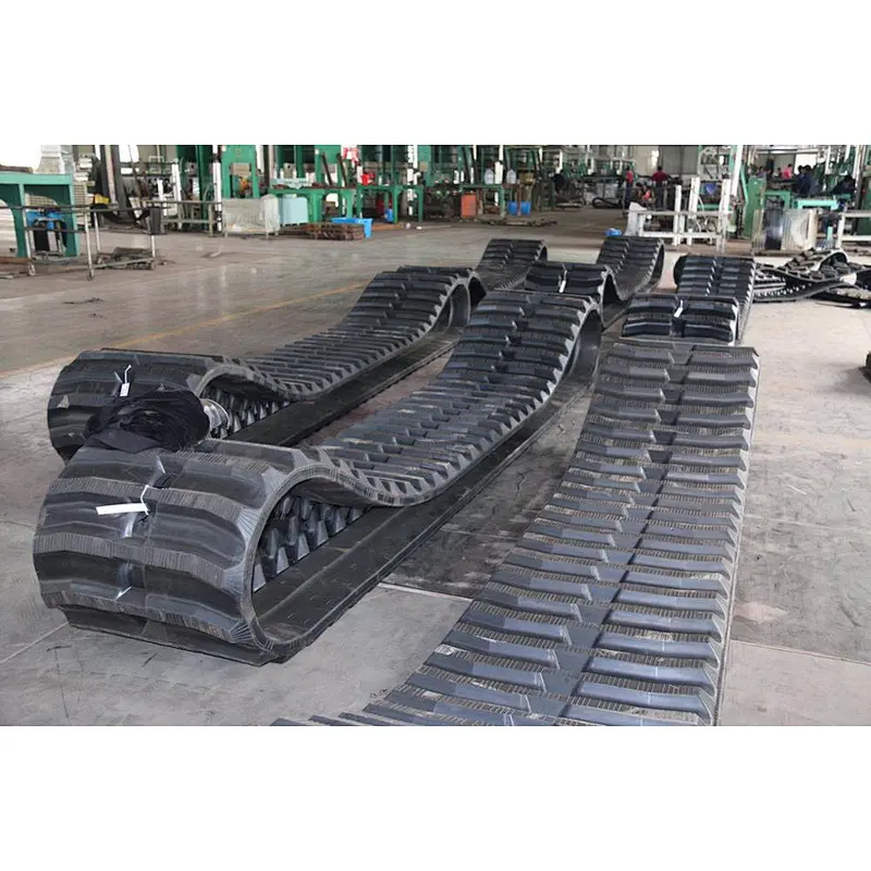 Spare parts excavator track chain rubber tracks