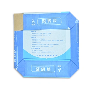 Customized wholesale kraft paper valve square bottom bag used for putty powder cement 20kg 25kg