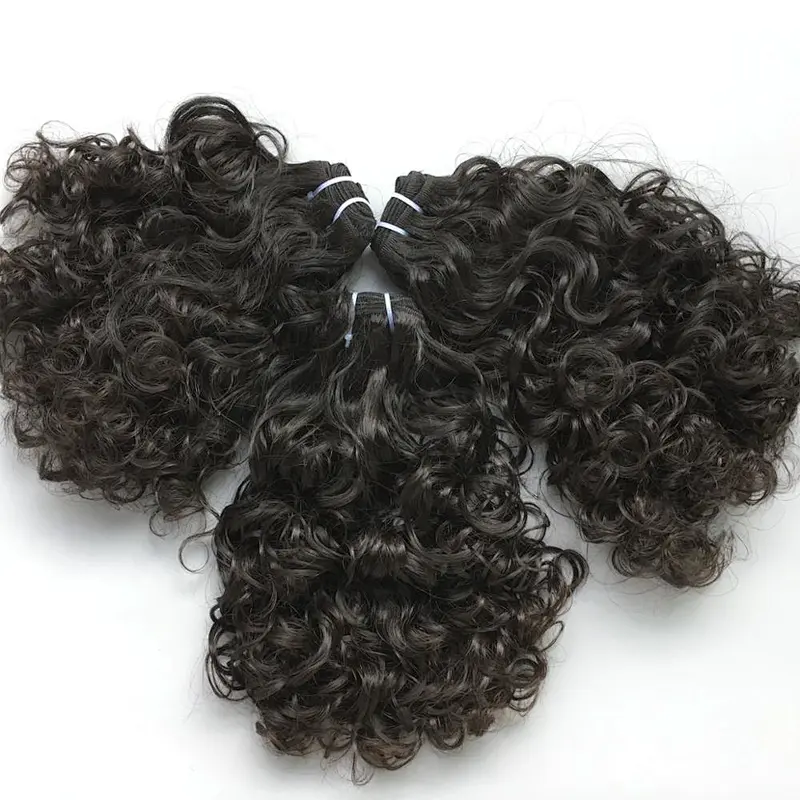 The most popular style soft 10 inch deep wave brazilian hair brazilian human hair bundles