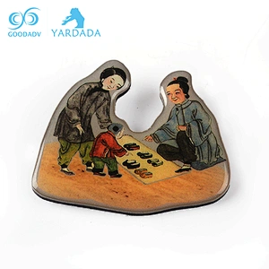 Custom Printing Fashion Colorful Pattern Sticker Souvenir Fridge Magnet