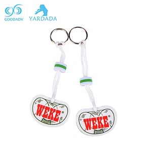 Fashion printed eva custom logo key chain,personalized design keychains