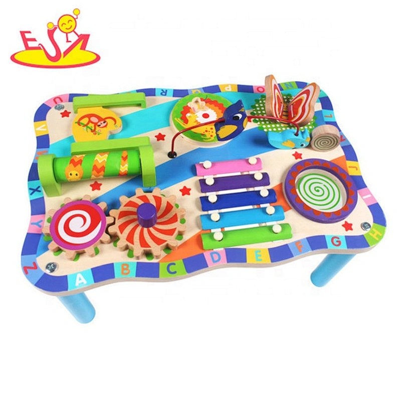 New arrival kids educational table wooden busyboard for kids W12D153