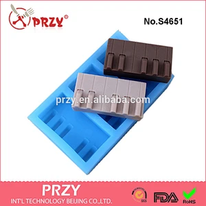S4651 Piano silicone handmade soap mold Keyboard silicone rubber soap mold food grade piano mold