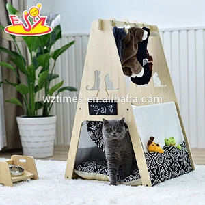 2018 Wholesale pup tent toys wooden puppy toys for sale W06F074