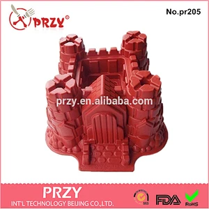 2015 silicone castle cake molds supplier