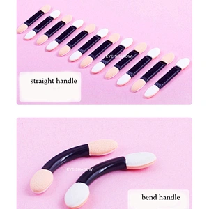 Wholesale cosmetic tools double head portable 4pcs makeup eyeshadow brush applicator set