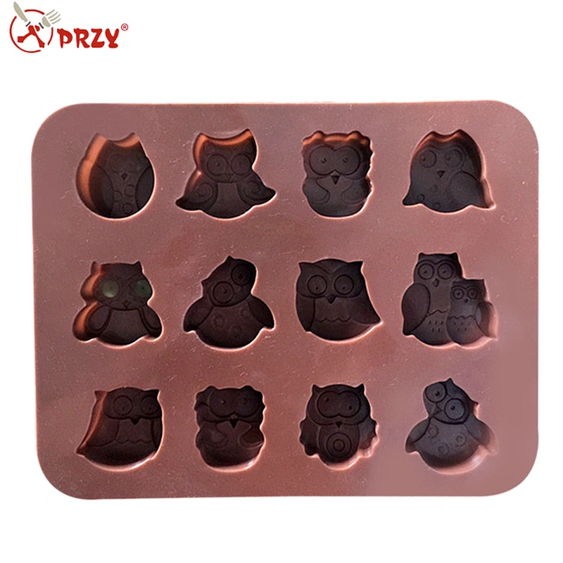 12 cavity owls silicone chocolate mold silicone barking mold food grade kitchen tools sell in Beijing