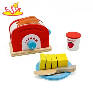 2019 New hottest pretend play wooden toy toaster for children W10D224