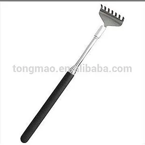 Comfortable Telescopic Handheld Silver Head & Colorful Handle Back Scratcher