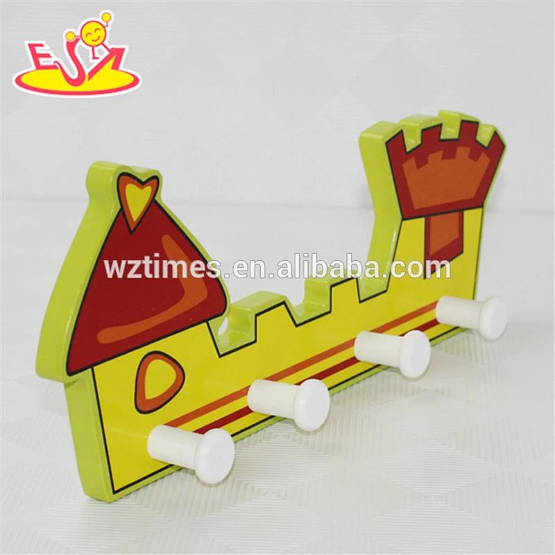 wholesale hot sale household necessities wooden coat hook for children W09B047